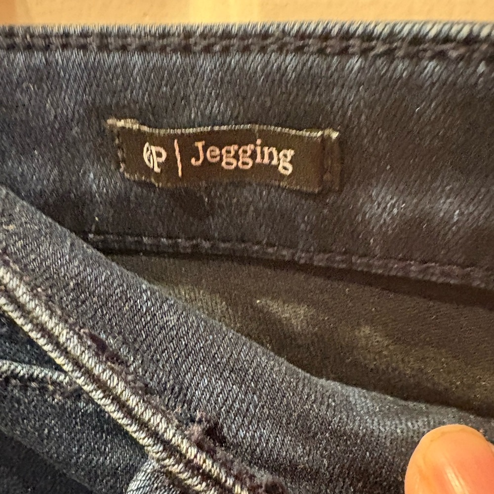 Talbots dark blue denim jeggings size 6P - Picture 2 of 6